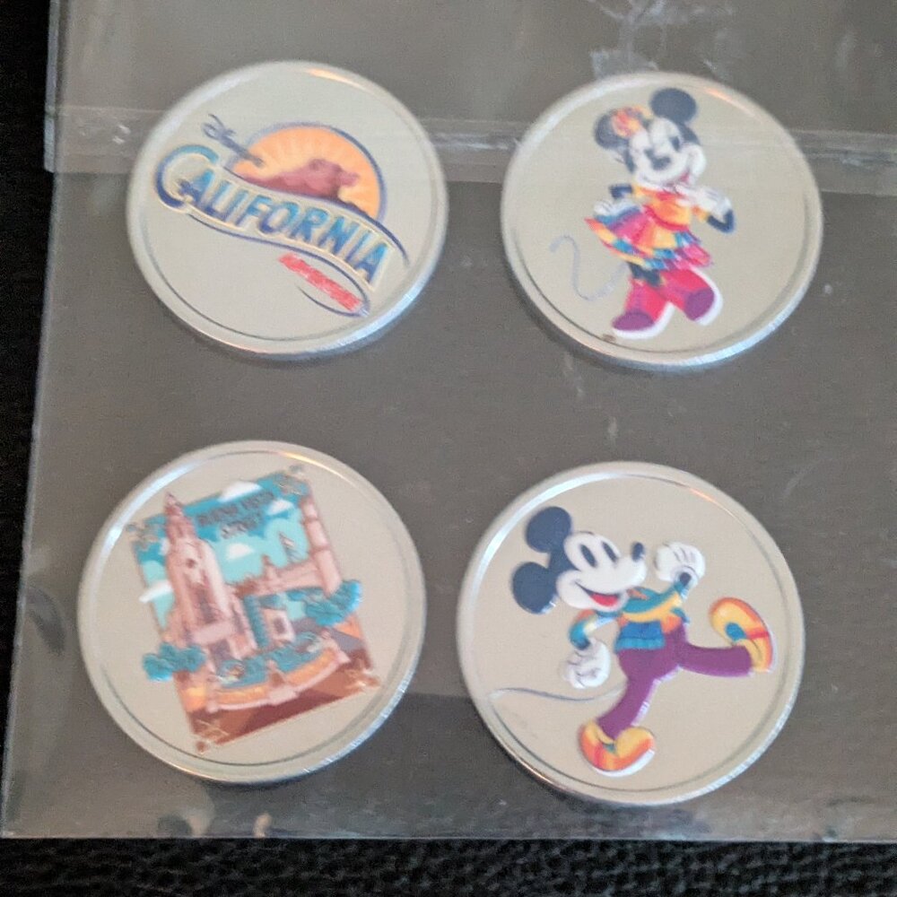 Exclusive 25th Anniversary of Disney California Adventure Park medallion set